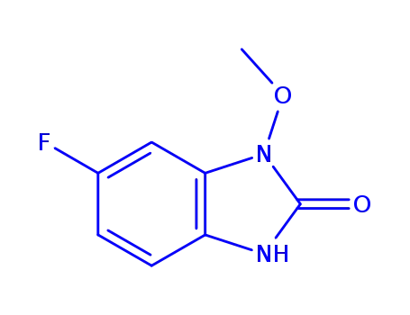 Molecular Structure of 113051-86-8 (2H-Benzimidazol-2-one,6-fluoro-1,3-dihydro-1-methoxy-(9CI))