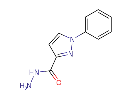 Molecular Structure of 509077-92-3 (1-phenyl-1<i>H</i>-pyrazole-3-carboxylic acid hydrazide)