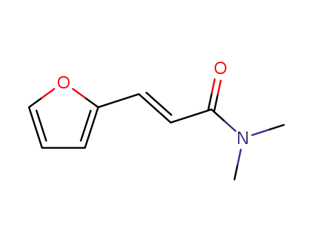 Molecular Structure of 111252-81-4 (2-Propenamide, 3-(2-furanyl)-N,N-dimethyl-, (2E)-)