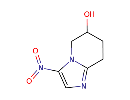 Molecular Structure of 1100750-18-2 (3-nitro-5,6,7,8-tetrahydroimidazo[1,2-a]pyridin-6-ol)