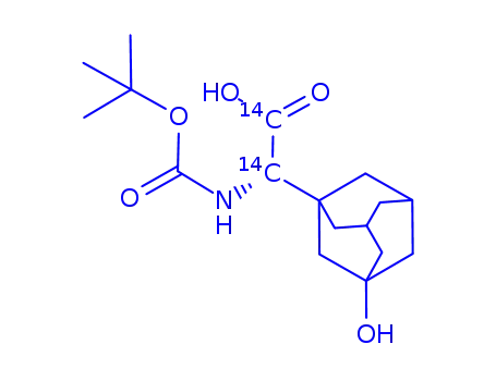 Tricyclo[3.3.1.13,7]decane-1-acetic-carboxy-14C acid, α-[[(1,1-dimethylethoxy)carbonyl]amino]-3-hydroxy-, (αS)-