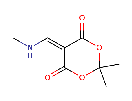 Molecular Structure of 111286-54-5 (1,3-Dioxane-4,6-dione, 2,2-dimethyl-5-[(methylamino)methylene]-)