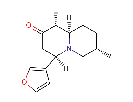 Molecular Structure of 62724-10-1 (1,7-dimethyl-4-(3-furyl)quinolizidin-2-one)