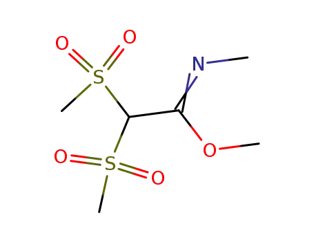 2,2-bis-methanesulfonyl-<i>N</i>-methyl-acetimidic acid methyl ester