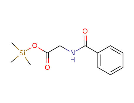 Molecular Structure of 2078-24-2 (Glycine, N-benzoyl-, trimethylsilyl ester)
