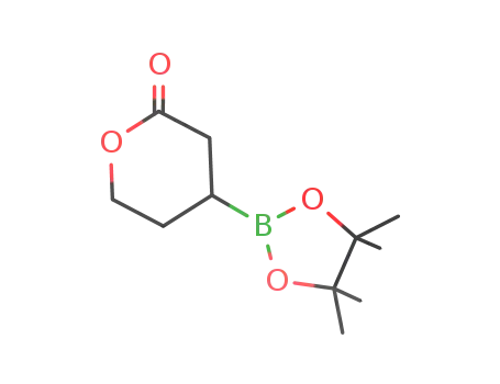 Molecular Structure of 1159919-02-4 (4-(4,4,5,5-tetramethyl-1,3,2-dioxaborolan-2-yl)tetrahydropyran-2-one)