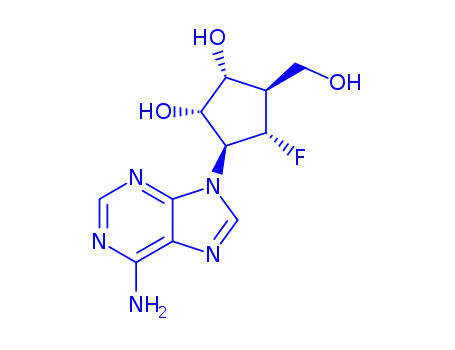 Molecular Structure of 115509-32-5 (6'-fluoroaristeromycin)