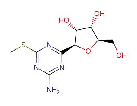 4-Methylthio-6-(β-D-ribofuranosyl)<1,3,5>triazin-2-amine