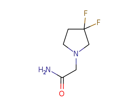 Molecular Structure of 1187325-58-1 (3,3-difluoro-1-PyrrolidineacetaMide)