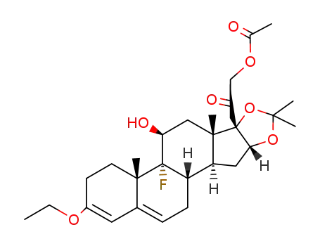 21-acetoxy-3-ethoxy-9-fluoro-11β-hydroxy-16α,17-isopropylidenedioxy-pregna-3,5-dien-20-one