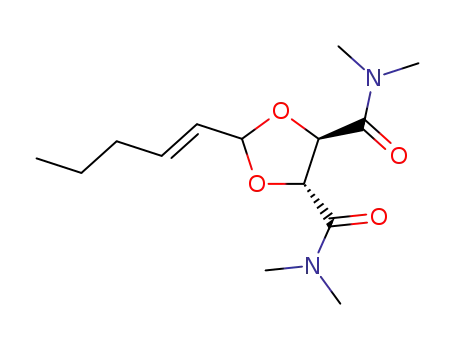 1,3-Dioxolane-4,5-dicarboxamide,
N,N,N',N'-tetramethyl-2-(1E)-1-pentenyl-, (4R,5R)-