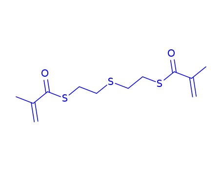 Molecular Structure of 117651-91-9 (Thiomethacrylic acid S-[2-[2-(2-methylacryloylthio)ethylthio]ethyl] ester)