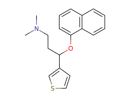 Molecular Structure of 116817-25-5 (N,N-dimethyl-3-(1-naphthalenyloxy)-3-(3-thienyl)propanamine)