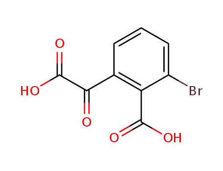 Molecular Structure of 113187-11-4 ((3-bromo-2-carboxy-phenyl)-glyoxylic acid)