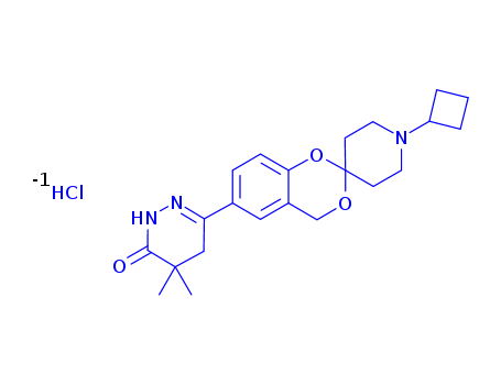 3-(1′-Cyclobutylspiro[4H-1,3-benzodioxine- 2,4′-piperidine]-6-yl)-5,5-diMethyl-1H-pyridazin- 6-one Hydrochloride