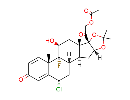 21-acetoxy-6α-chloro-9-fluoro-11β-hydroxy-16α,17-isopropylidenedioxy-pregna-1,4-diene-3,20-dione