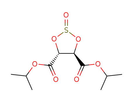 Molecular Structure of 136029-38-4 ((4R,5R)-2-Oxo-2λ<sup>4</sup>-[1,3,2]dioxathiolane-4,5-dicarboxylic acid diisopropyl ester)