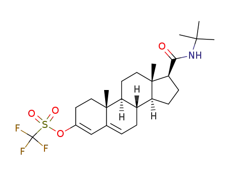 N-tert-butyl-3-<<(trifluoromethyl)sulfonyl>oxy>-androsta-3,5-diene-17β-carboxamide
