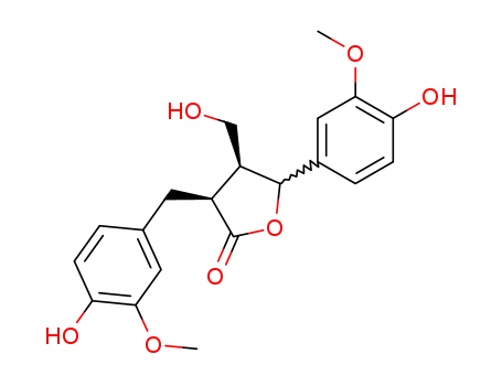 (3<i>RS</i>)-3<i>c</i>-hydroxymethyl-3<i>r</i>,4ξ-divanillyl-dihydro-furan-2-one