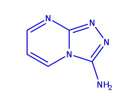 Molecular Structure of 1195625-75-2 (1,2,4-Triazolo[4,3-a]pyrimidin-3-amine)