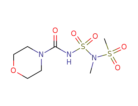 Molecular Structure of 144851-58-1 (N-[(N'-methyl-N'-methylsulfonyl-aminosulfonyl)-aminocarbonyl]-morpholine)