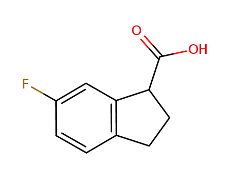 2,3-DIHYDRO-6-플루오로-1H-인덴-1-카복실산
