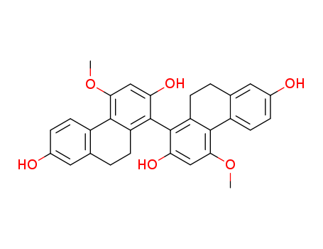 [1,1'-Biphenanthrene]-2,2',7,7'-tetrol,9,9',10,10'-tetrahydro-4,4'-dimethoxy-, (-)-