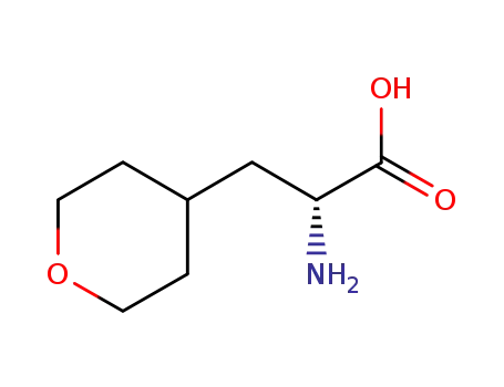 Molecular Structure of 773828-10-7 (2-AMino-3-(tetrahydro-2H-pyran-4-yl)propanoic acid)