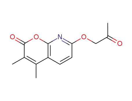 7-(acetonyloxy)-3,4-dimethylpyrano<2,3-b>pyridin-2-one
