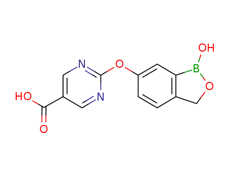 2-((1-Hydroxy-1,3-dihydrobenzo[c][1,2]oxaborol-6-yl)oxy)pyrimidine-5-carboxylic acid