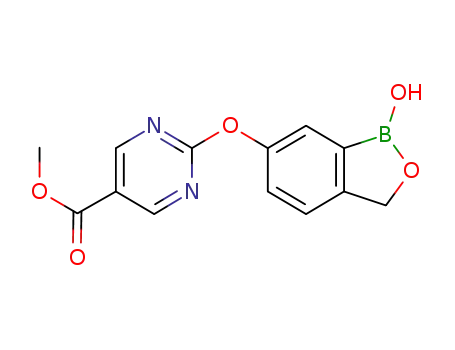Ethyl 2-((1-hydroxy-1,3-dihydrobenzo[c][1,2]oxaborol-6-yl)oxy)pyrimidine-5-carboxylate