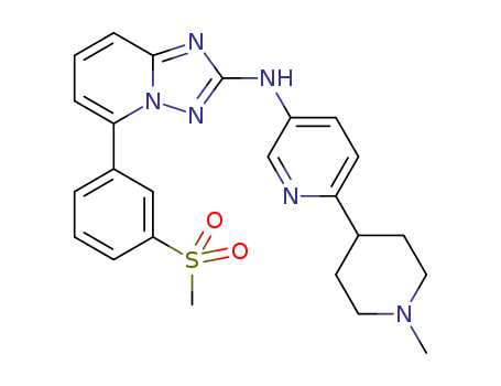 5-(3-(methylsulfonyl)phenyl)-N-(6-(piperidin-4-yl)pyridin-3-yl)-[1,2,4]triazolo[1,5-a]pyridin-2-amine