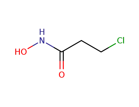 Molecular Structure of 59617-25-3 (Propanamide, 3-chloro-N-hydroxy-)