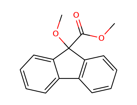 9H-Fluorene-9-carboxylic acid, 9-methoxy-, methyl ester CAS No  146464-79-1
