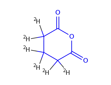 Molecular Structure of 1219794-53-2 (Pentanedioic-d6 anhydride)