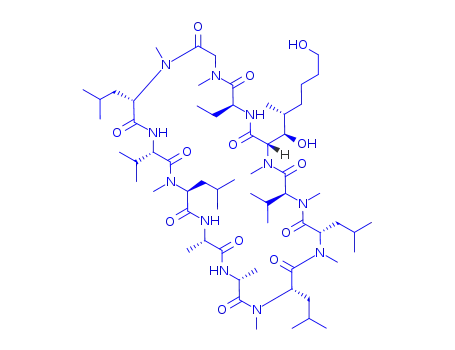 33-(1,6-Dihydroxy-2-methylhexyl)-30-ethyl-1,4,7,10,12,15,19,25,28-nonamethyl-6,9,18,24-tetrakis(2-methylpropyl)-3,21-di(propan-2-yl)-1,4,7,10,13,16,19,22,25,28,31-undecazacyclotritriacontane-2,5,8,11,14,17,20,23,26,29,32-undecone