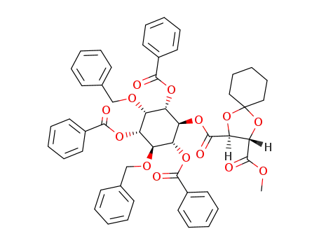 (2S,3S)-1,4-Dioxa-spiro[4.5]decane-2,3-dicarboxylic acid methyl ester (1R,2S,3S,4R,5S,6R)-2,4,6-tris-benzoyloxy-3,5-bis-benzyloxy-cyclohexyl ester