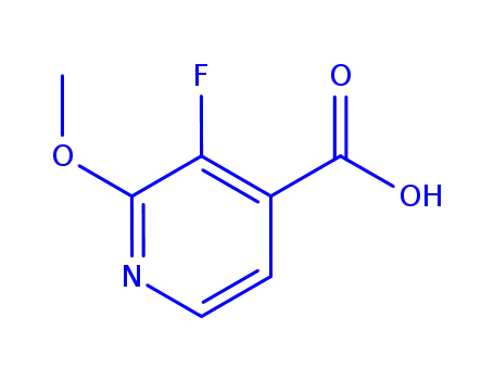 Molecular Structure of 1214362-24-9 (3-fluoro-2-methoxyisonicotinic acid)