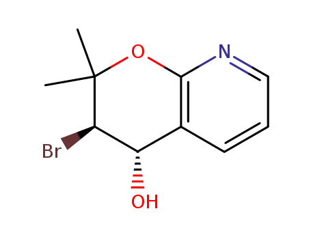 trans-3-bromo-2,2-dimethyl-3,4-dihydro-2H-pyrano<2,3-b>pyridin-4-ol