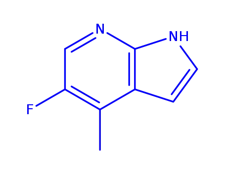 Molecular Structure of 1228666-30-5 (5-Fluoro-4-methyl-1H-pyrrolo[2,3-b]pyridine)
