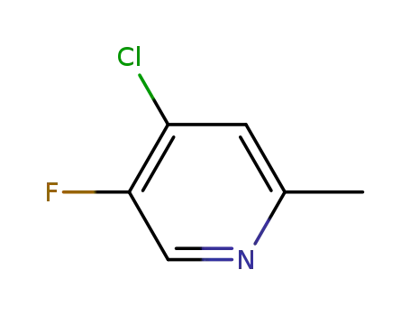 Molecular Structure of 169750-95-2 (4-Chloro-5-fluoro-2-methylpyridine)