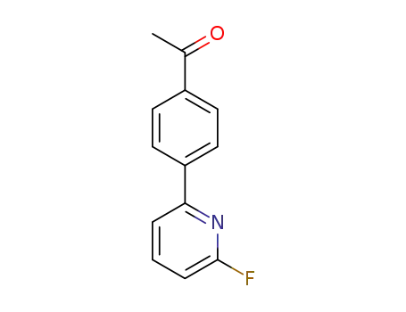 Molecular Structure of 1245645-95-7 (1-(4-(6-fluoropyridin-2-yl)phenyl)ethanone)