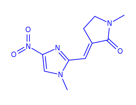 2-Pyrrolidinone,1-methyl-3-[(1-methyl-4-nitro-1H-imidazol-2-yl)methylene]-