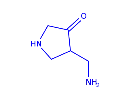 Molecular Structure of 1246431-21-9 (4-(aMinoMethyl)-3-Pyrrolidinone)