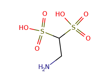 Molecular Structure of 1235825-84-9 (2-aminoethane-1,1-disulfonic acid)