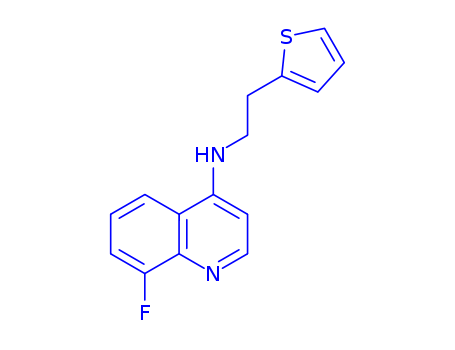 4-Quinolinamine,8-fluoro-N-[2-(2-thienyl)ethyl]-