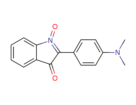 Molecular Structure of 125706-19-6 (3H-Indol-3-one, 2-[4-(dimethylamino)phenyl]-, 1-oxide)