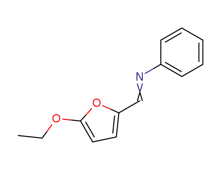Molecular Structure of 100393-21-3 (Aniline, N-(5-ethoxyfurfurylidene)- (6CI))