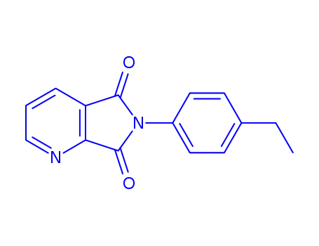 Molecular Structure of 126104-21-0 (6-(4-ethylphenyl)-5H-pyrrolo(3,4-b)pyridine-5,7-dione)