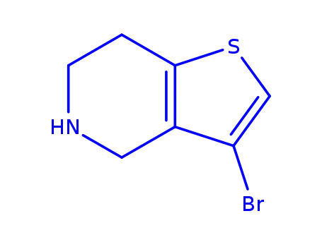 Molecular Structure of 1257854-58-2 (3-bromo-4,5,6,7-tetrahydrothieno[3,2-c]pyridine)
